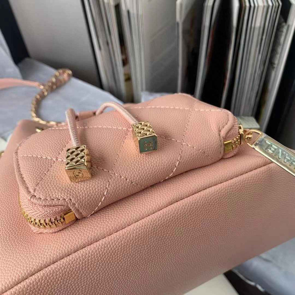 Chanel AS2318 Backpack Always Miss Him Calfskin in Pink
