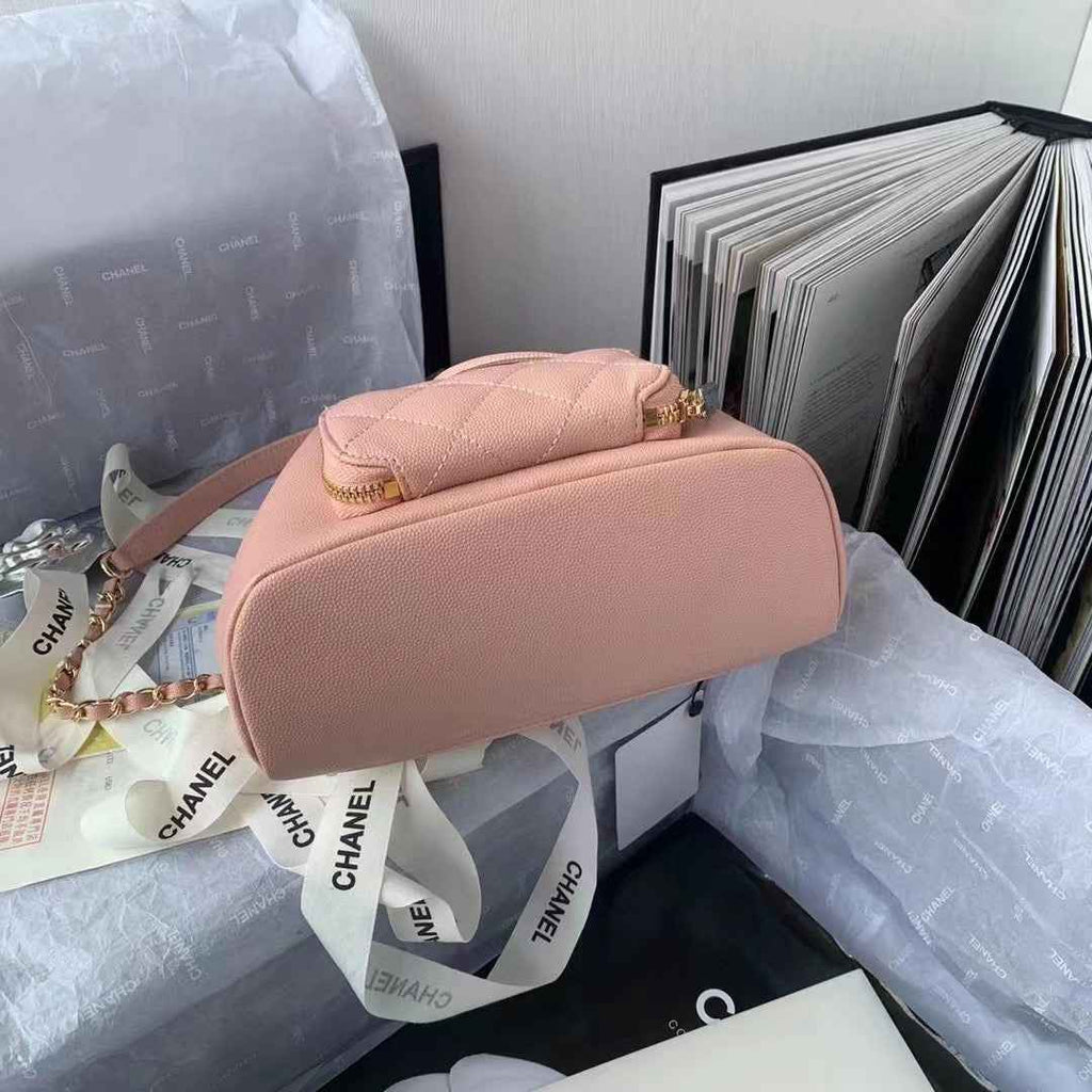 Chanel AS2318 Backpack Always Miss Him Calfskin in Pink