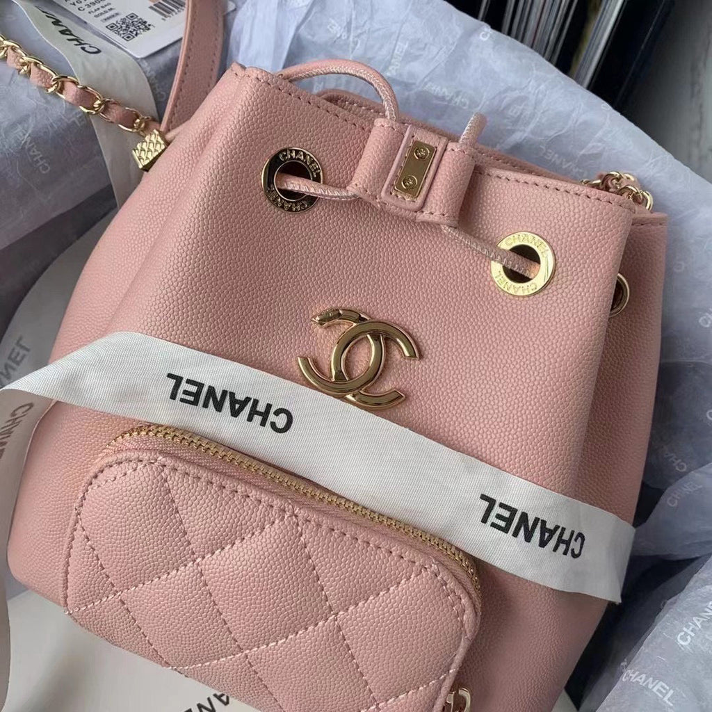 Chanel AS2318 Backpack Always Miss Him Calfskin in Pink