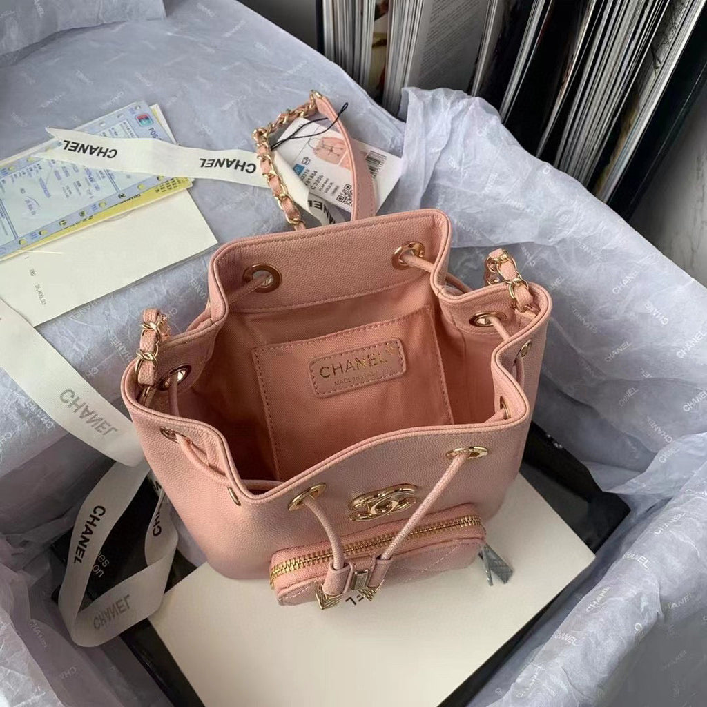 Chanel AS2318 Backpack Always Miss Him Calfskin in Pink