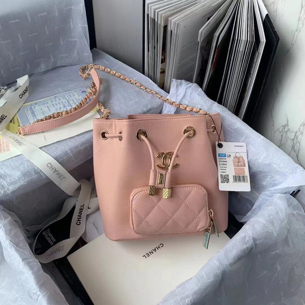 Chanel AS2318 Backpack Always Miss Him Calfskin in Pink