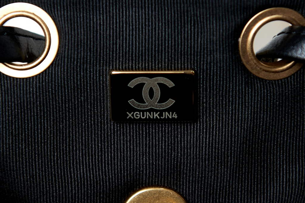 Chanel AS3615 Backpacks Wool tweed gold-tone metal Black