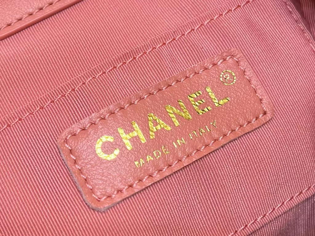 Chanel AS3787 Small Backpack Calfskin Gold-Tone Pink