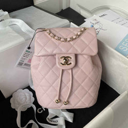 Chanel AS4058 Backpack Calfskin Gold-Tone Light Pink