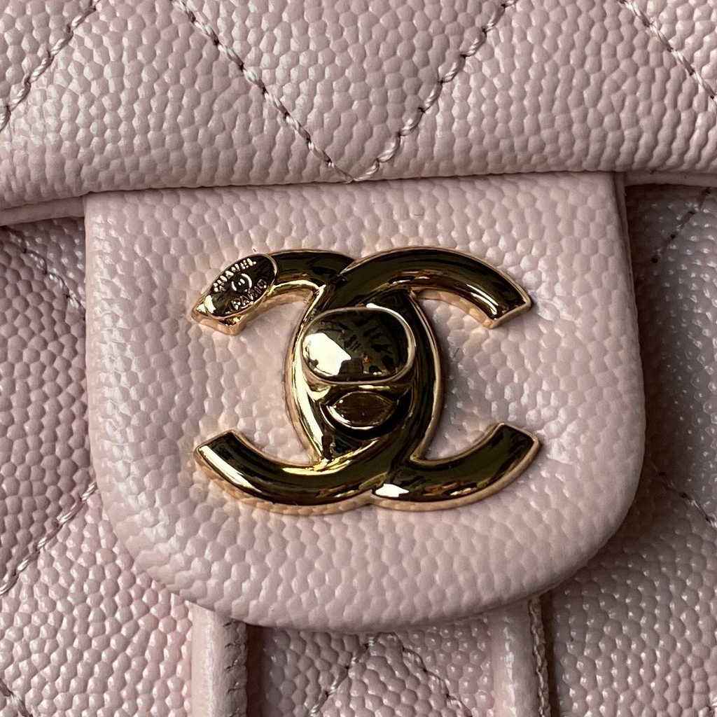 Chanel AS4058 Backpack Calfskin Gold-Tone Light Pink