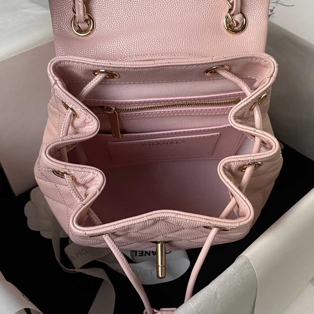 Chanel AS4058 Backpack Calfskin Gold-Tone Light Pink