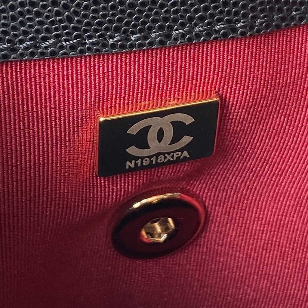 Chanel AS4058 Backpack Calfskin Gold-Tone Black