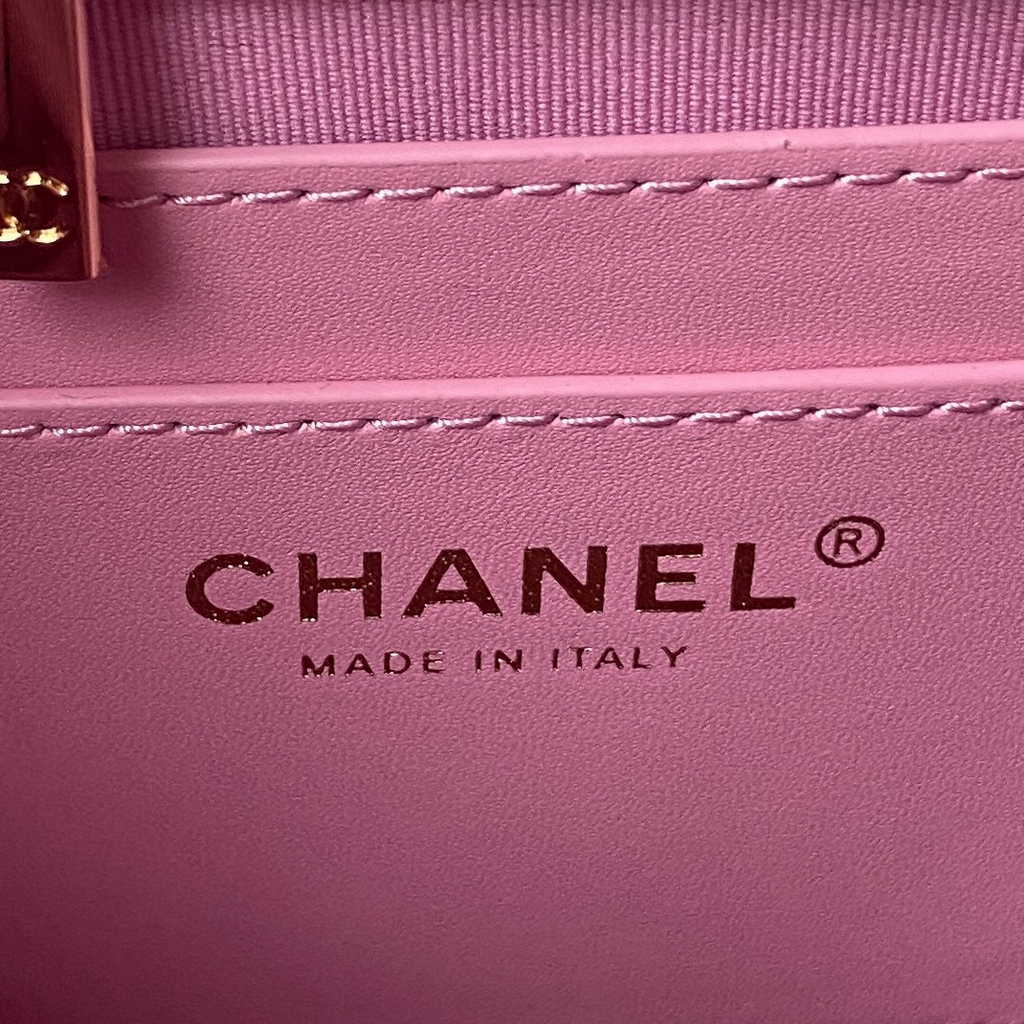Chanel AS4058 Backpack Calfskin Gold-Tone Pink