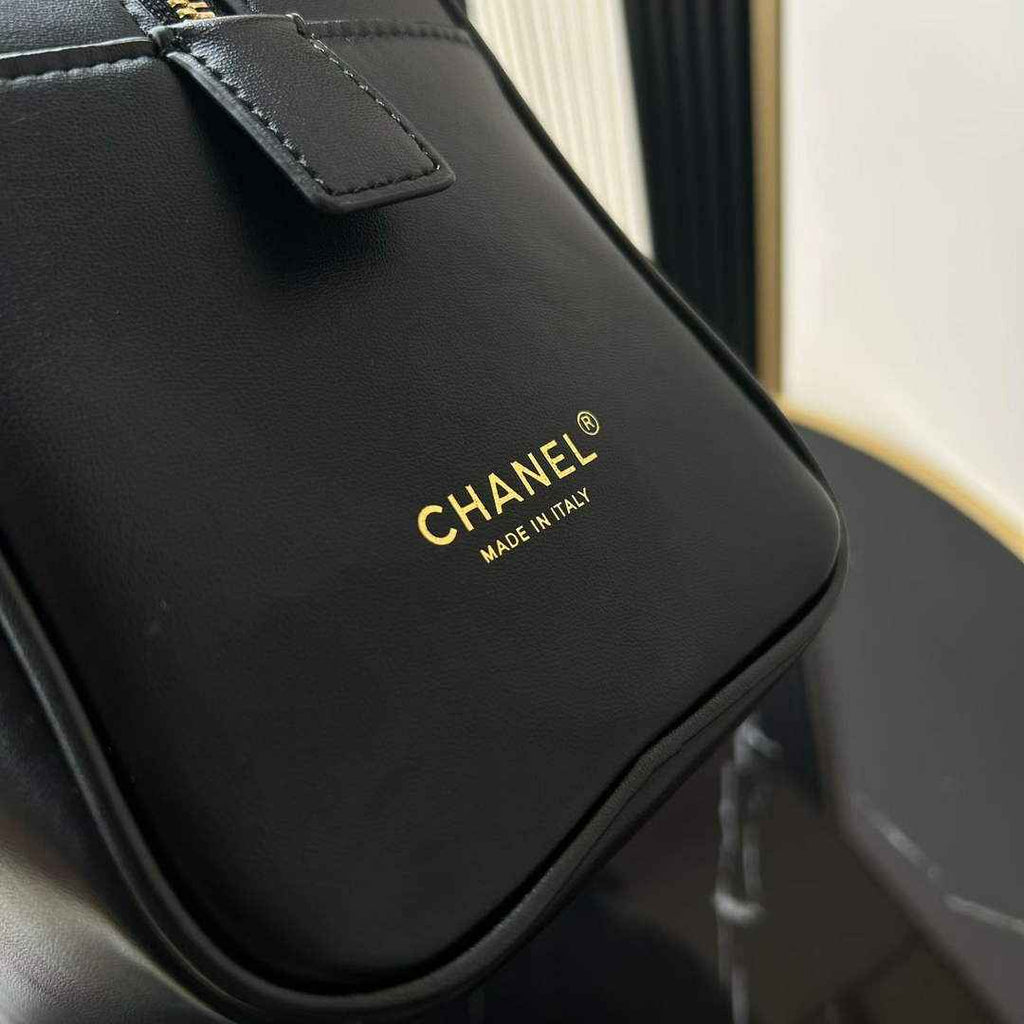 Chanel AS6211 Large Bowling Bag Calfskin Leather Black - Default Title - View 5