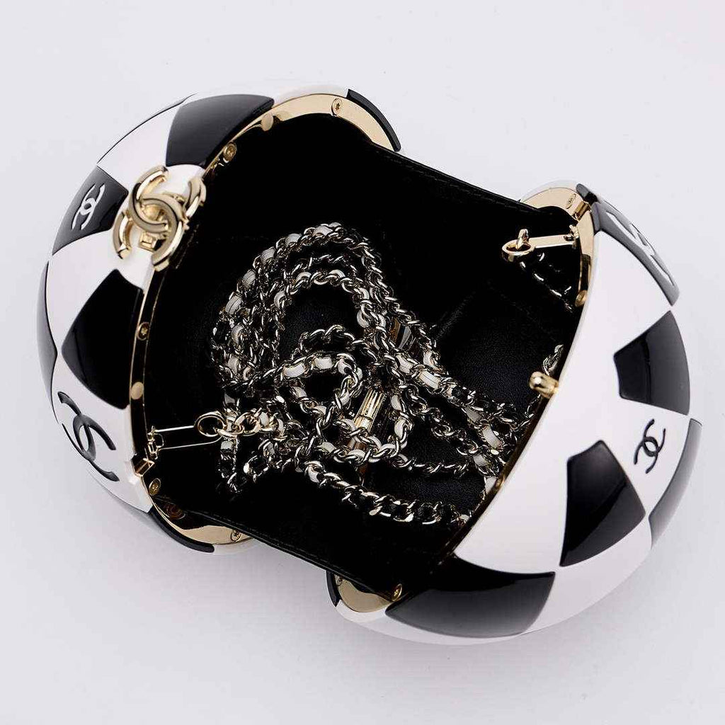 Chanel Black And White Resin Enamel Checker Sphere 23CNL557 - Default Title - View 3