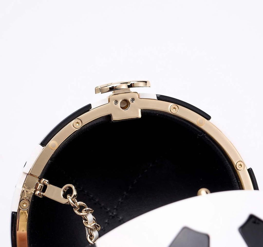 Chanel Black And White Resin Enamel Checker Sphere 23CNL557 - Default Title - View 4