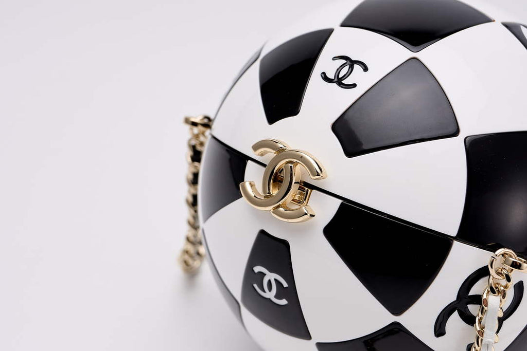 Chanel Black And White Resin Enamel Checker Sphere 23CNL557 - Default Title - View 5