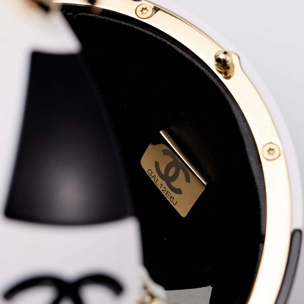 Chanel Black And White Resin Enamel Checker Sphere 23CNL557 - Default Title - View 9