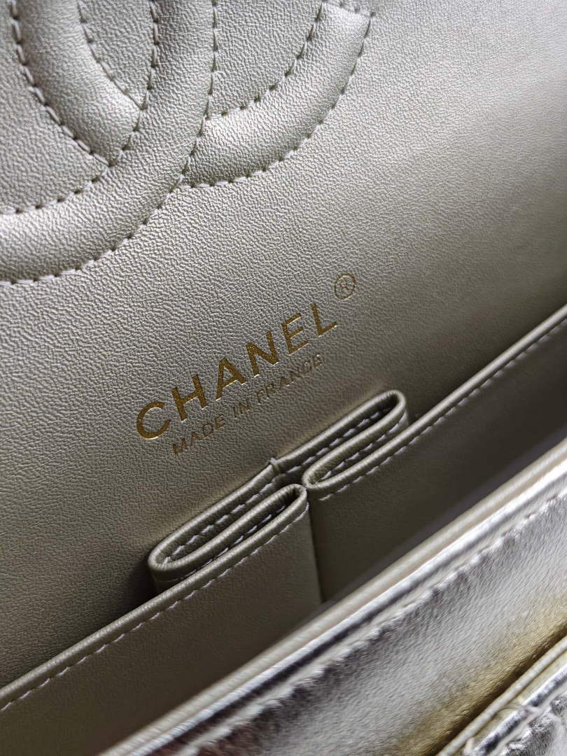 Chanel Classic Handbag, A01112 Gold Lambskin Gold - Default Title - View 7