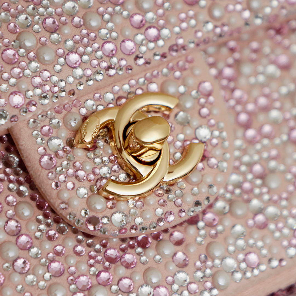 Chanel Evening bag, Strass imitation pearls, AS4297 dark pink - Default Title - View 6