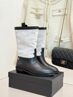 Chanel Short Boots  - Suede calfskin, G46599 - Default Title - View 1