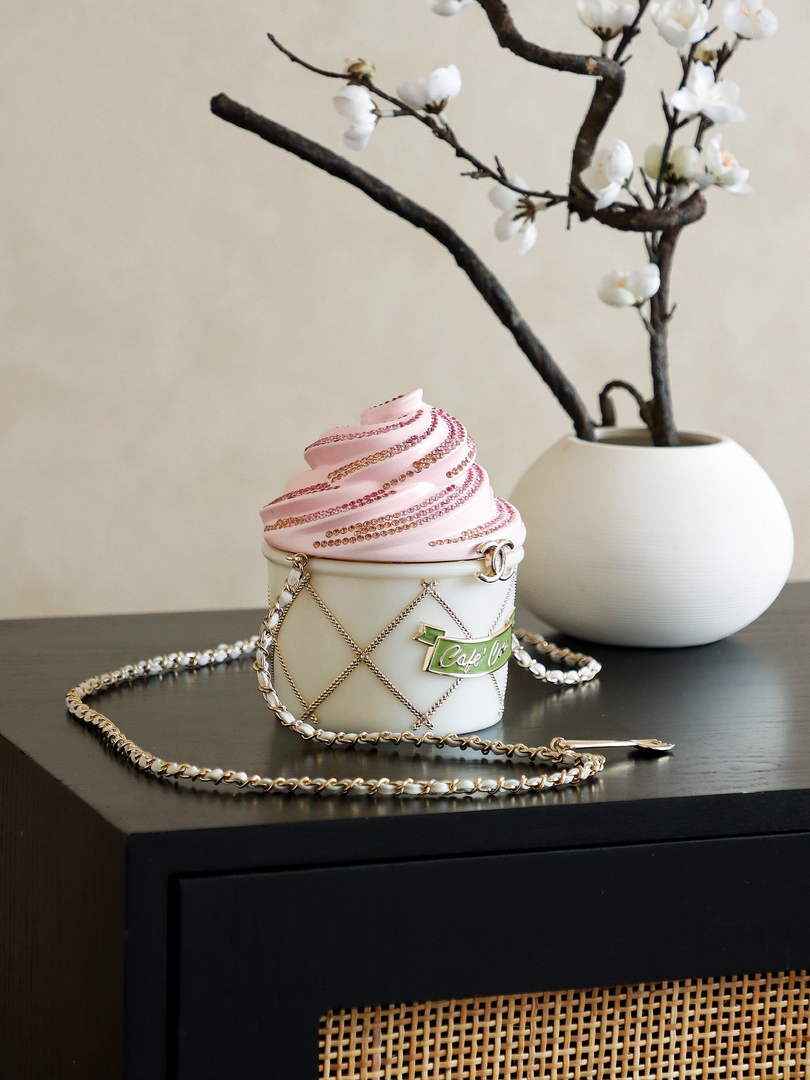 Chanel Ice Cream Minaudiere Plexi Strass, AS6019 pink - Default Title - View 2