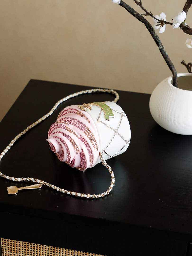 Chanel Ice Cream Minaudiere Plexi Strass, AS6019 pink - Default Title - View 4