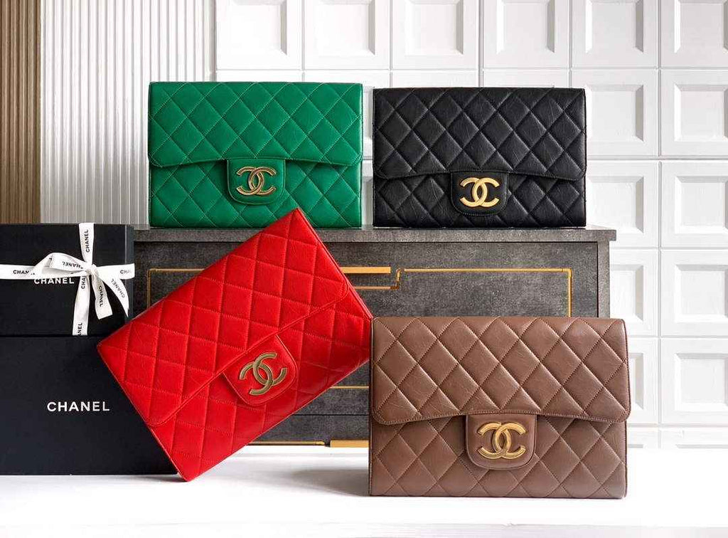 Chanel Large clutch,  Shiny crumpled calfskin, AP4944 black - Default Title - View 2