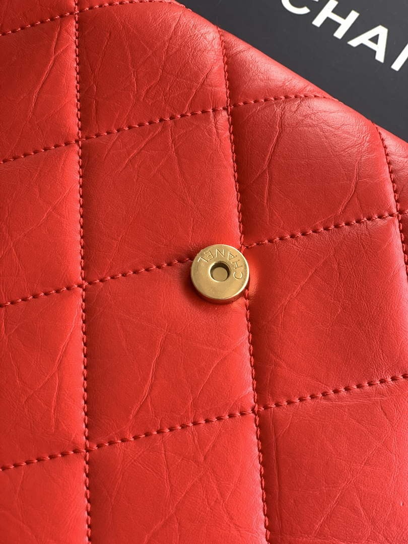Chanel Large clutch,  Shiny crumpled calfskin, AP4944 red - Default Title - View 8