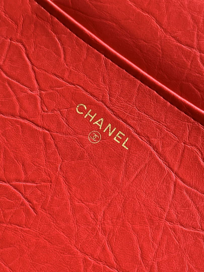 Chanel Large clutch,  Shiny crumpled calfskin, AP4944 red - Default Title - View 10