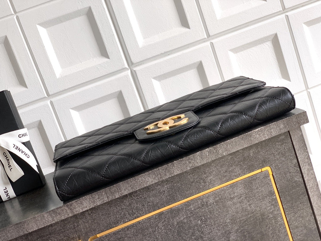 Chanel Large clutch,  Shiny crumpled calfskin, AP4944 black - Default Title - View 6