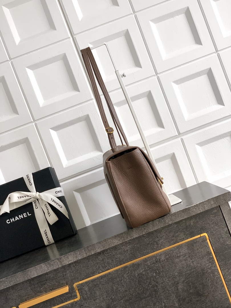 Chanel Maxi Flapbag AS6231 Grained Calfskin Dark Burgundy Gold - Default Title - View 2