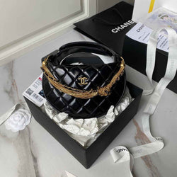 Chanel Pouch AP4058 Black Shiny crumpled calfskin - Default Title - View 1