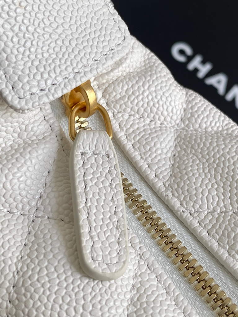 Chanel Pouch - White Grained calfskin, AP4584 imitation pearl - Default Title - View 7