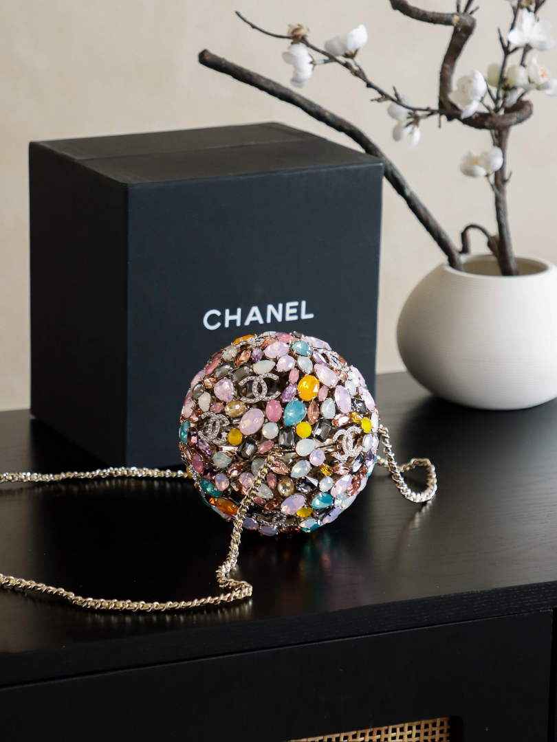 Chanel Sphere Minaudiere, AS5013 Diamanté, Imitation Pearls - Default Title - View 1