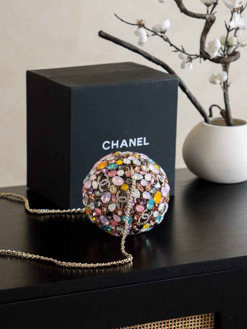 Chanel Sphere Minaudiere, AS5013 Diamanté, Imitation Pearls - Default Title - View 2