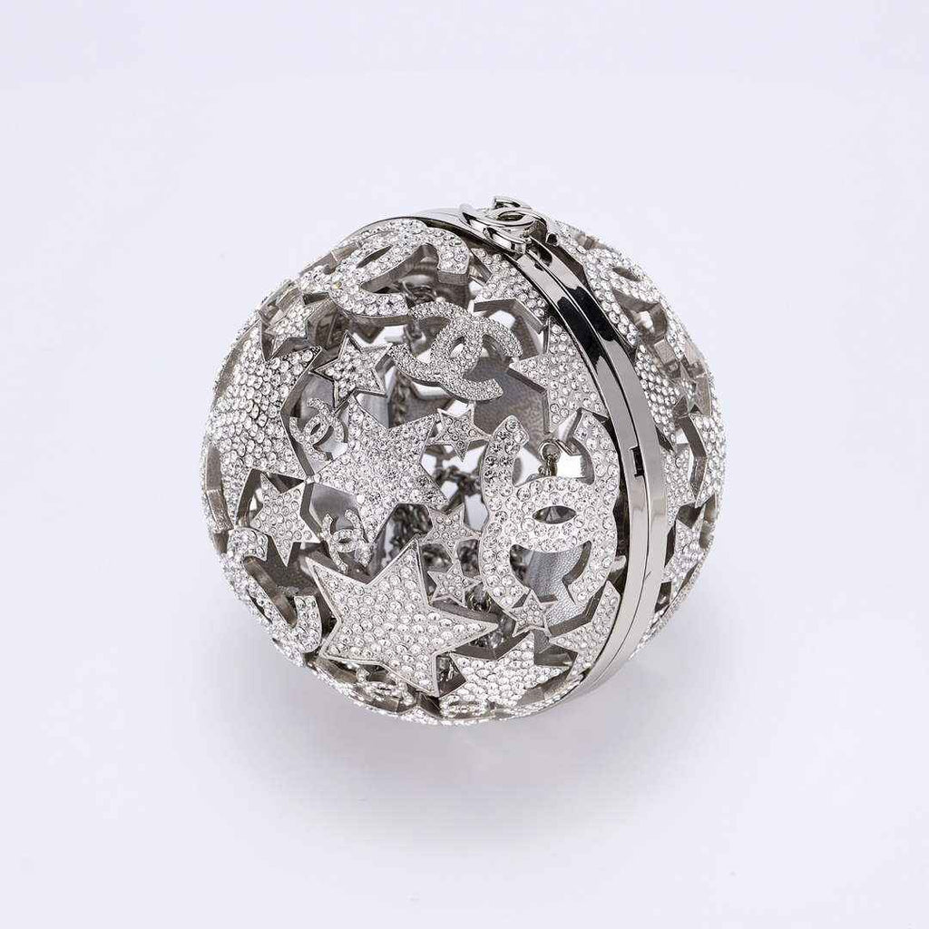 Chanel Sphere Minaudiere, AS5013 Silver Diamanté - Default Title - View 2