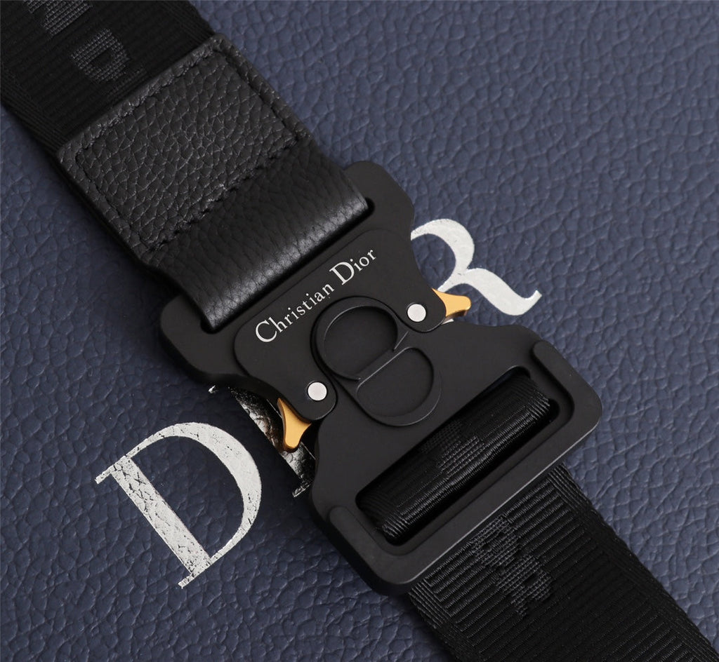 Dior 1ADPO093 Saddle Bag Black Canvas and Smooth Calfskin C - 26 x 19 x 4.5 cm / Black - View 7