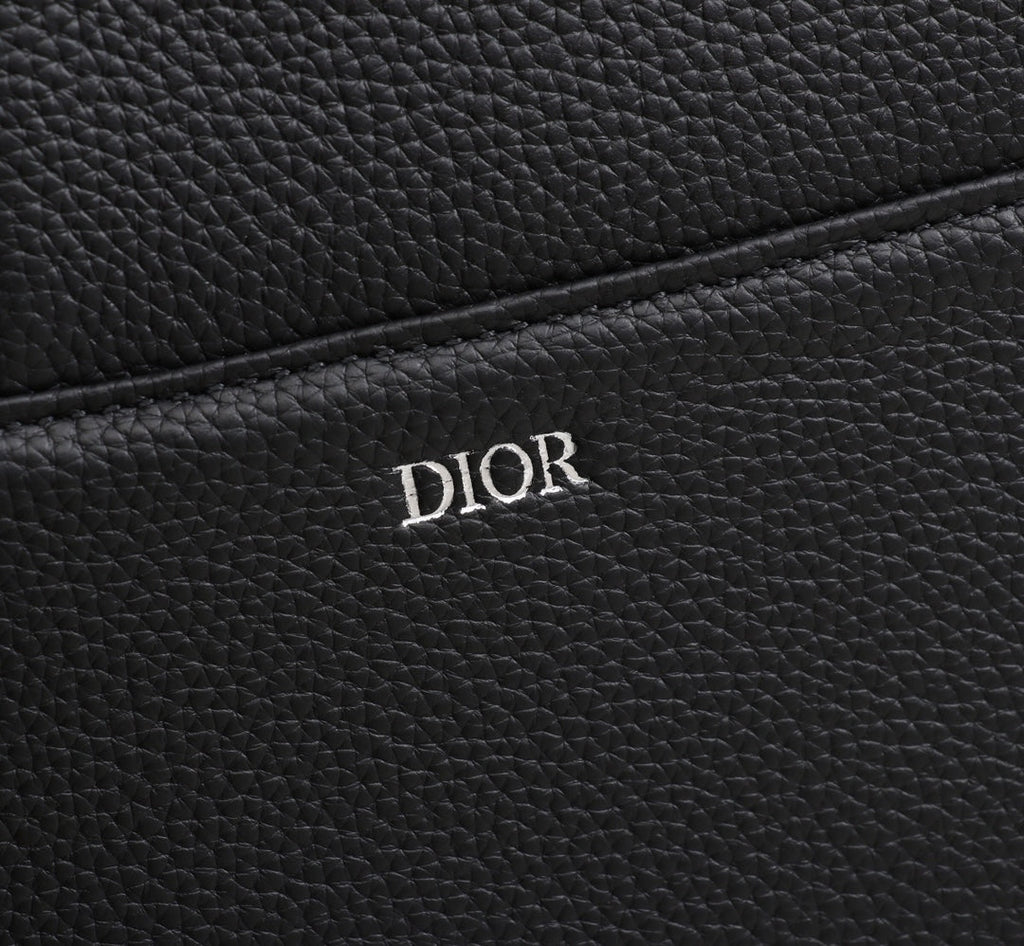 Dior 1ADPO093 Saddle Bag Black Canvas and Smooth Calfskin D - 26 x 19 x 4.5 cm / Black - View 7