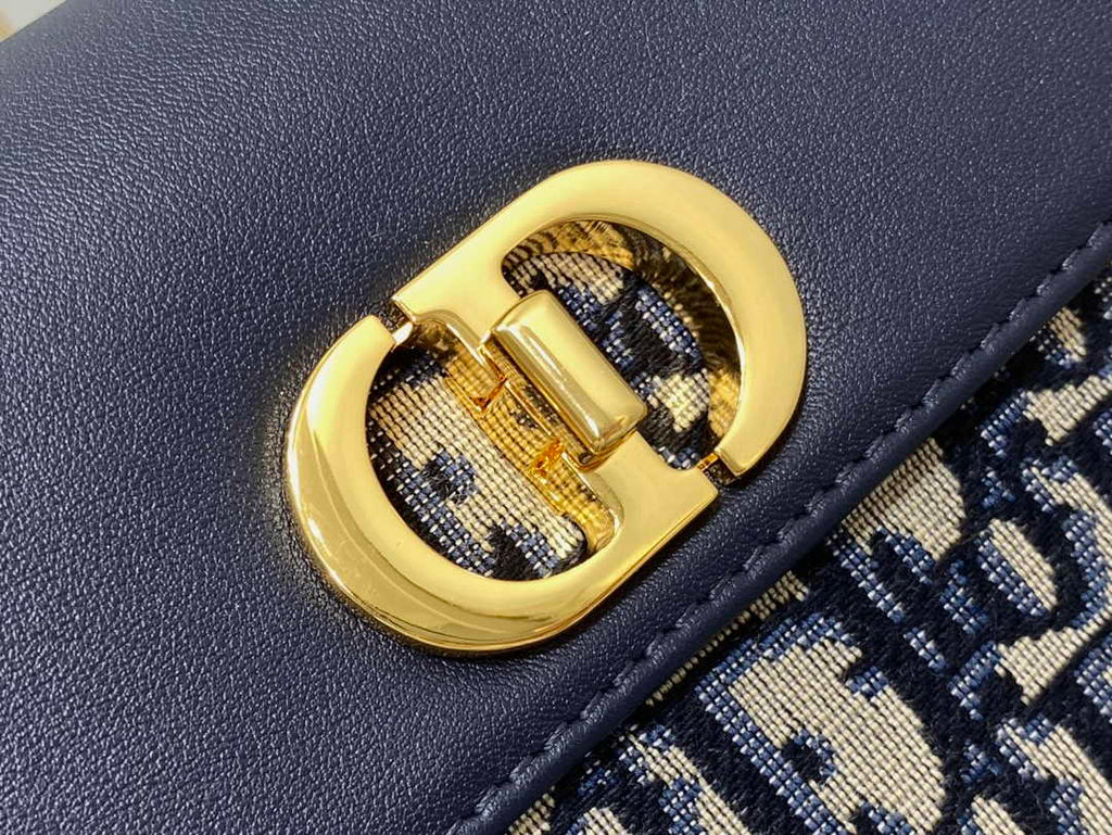 Dior 30 Montaigne Avenue East-West Double Carry Mini Bag S2350 Blue - Default Title - View 4