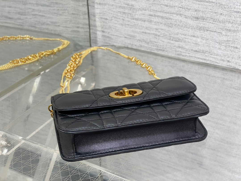 Dior 30 Montaigne Avenue East-West Double Carry Mini Bag S2350 Black - Default Title - View 8