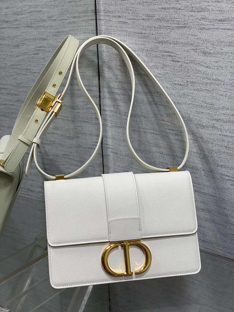 Dior 30 Montaigne Bag M9203 White Leather - Default Title - View 1