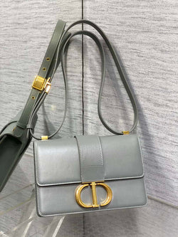 Dior 30 Montaigne Bag Gray Box Calfskin M9203 - Default Title - View 1