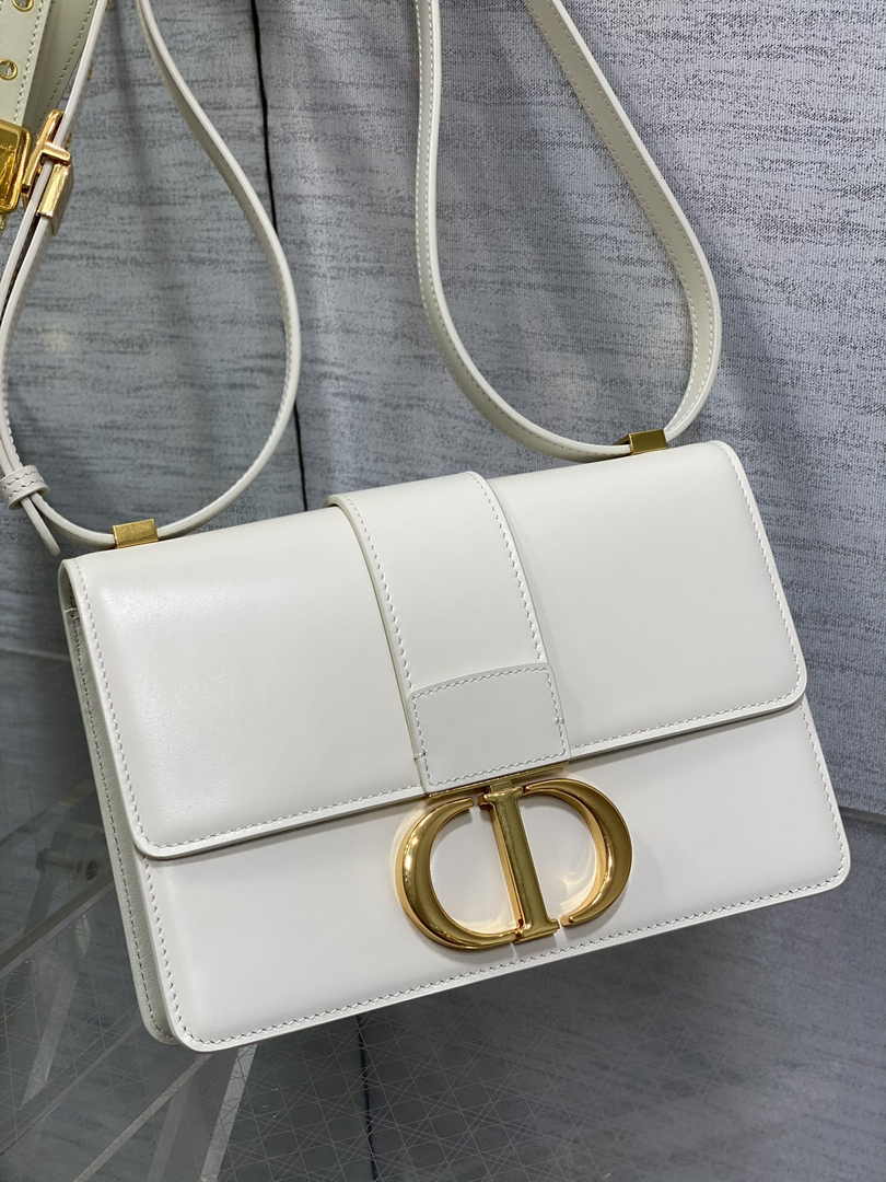 Dior 30 Montaigne Bag White Box Calfskin M9203 - Default Title - View 2