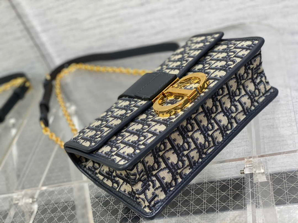 Dior 30 Montaigne Chain Bag M9208 Blue Dior Oblique Jacquard - Default Title - View 6