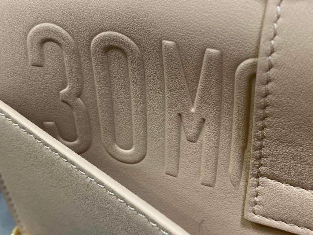 Dior 30 Montaigne East-West Bag with Chain M9334 Beige Calfskin - Default Title - View 7