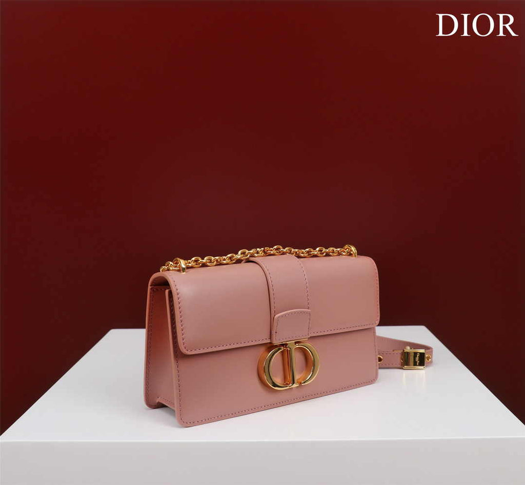 Dior 30 Montaigne East-West Bag with Chain M9334 Pink Calfskin - Default Title - View 2