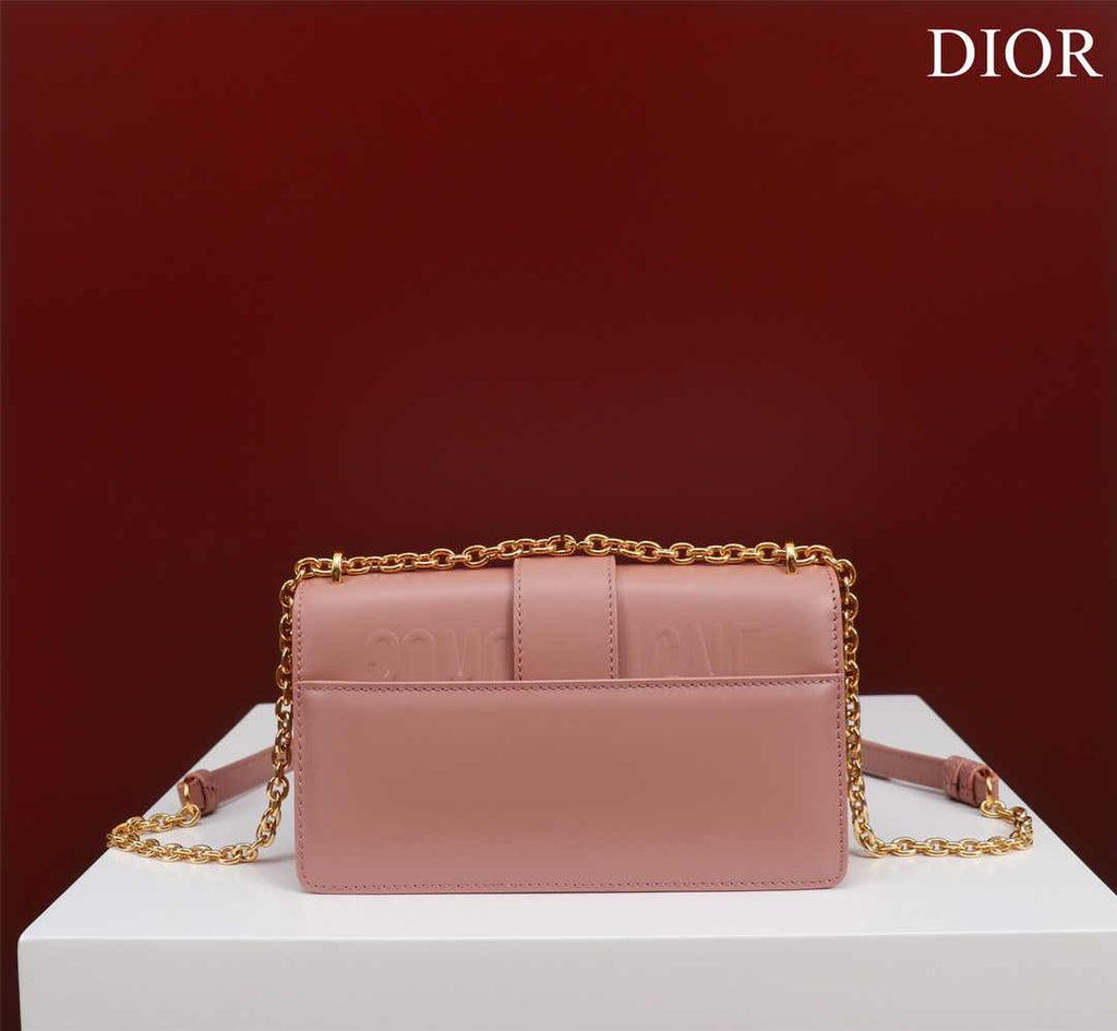 Dior 30 Montaigne East-West Bag with Chain M9334 Pink Calfskin - Default Title - View 3