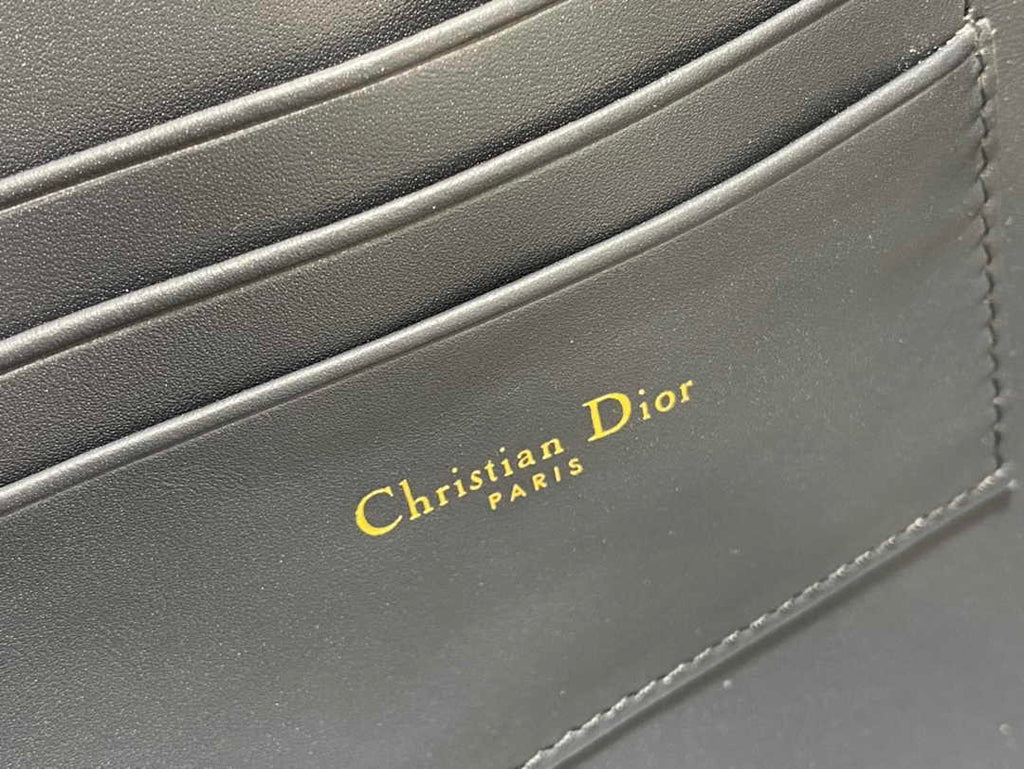 Dior 30 Montaigne Avenue Pouch with Flap Blue Oblique Jacquard S2191 - Default Title - View 7