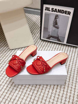 Dior Cannage Heeled Slide for Women KCO5463 - Default Title - View 1