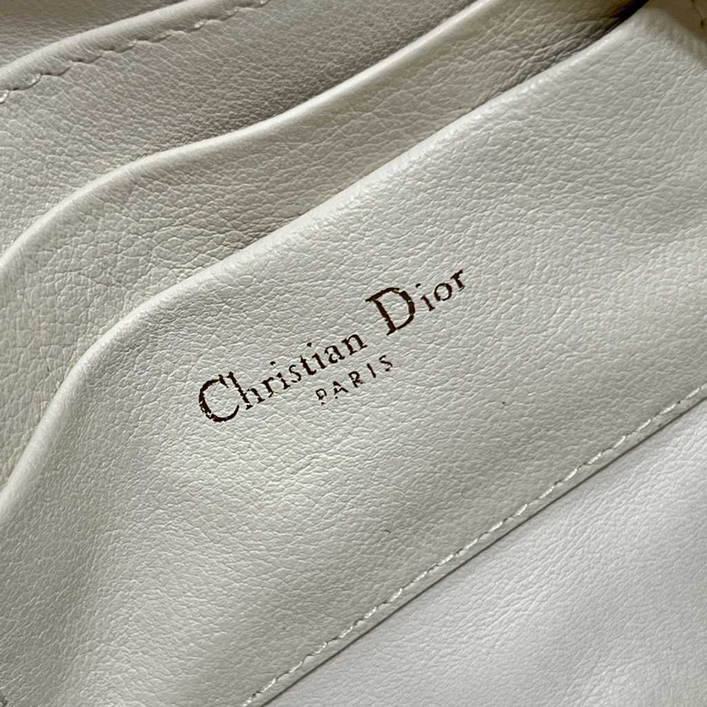 Dior Caro D-Cosy Mini Bag S2169 Beige Supple Cannage Calfskin - Default Title - View 9