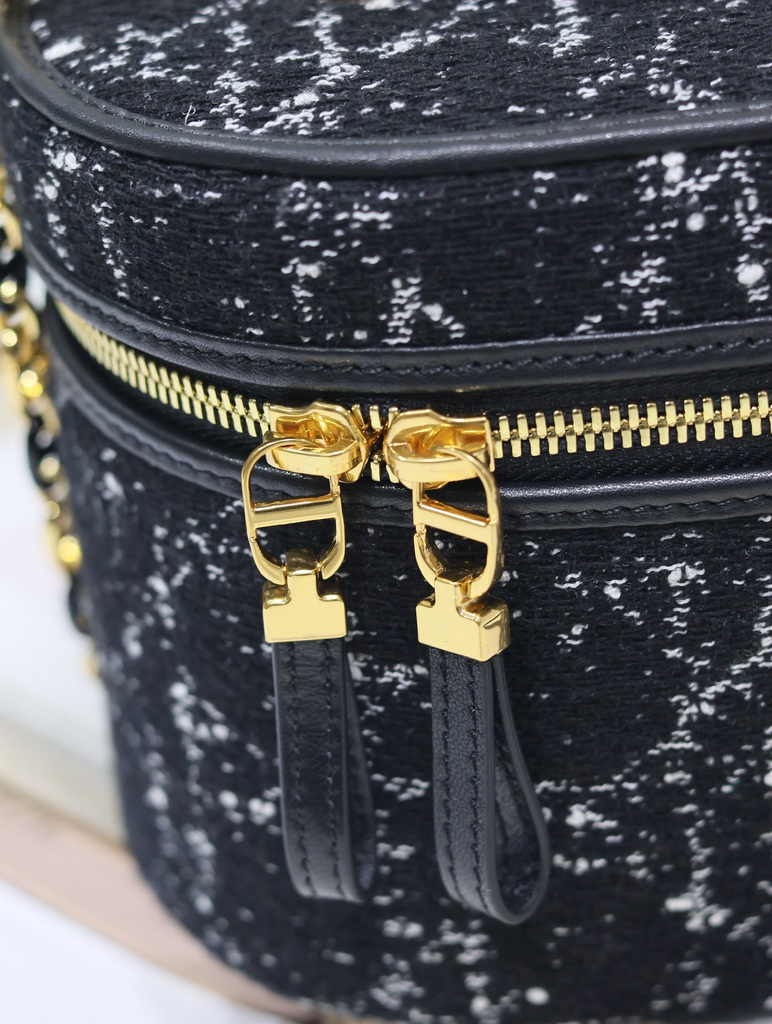 Dior Caro Small Vanity Case S5196 Black Dior Oblique Jacquard - Default Title - View 7