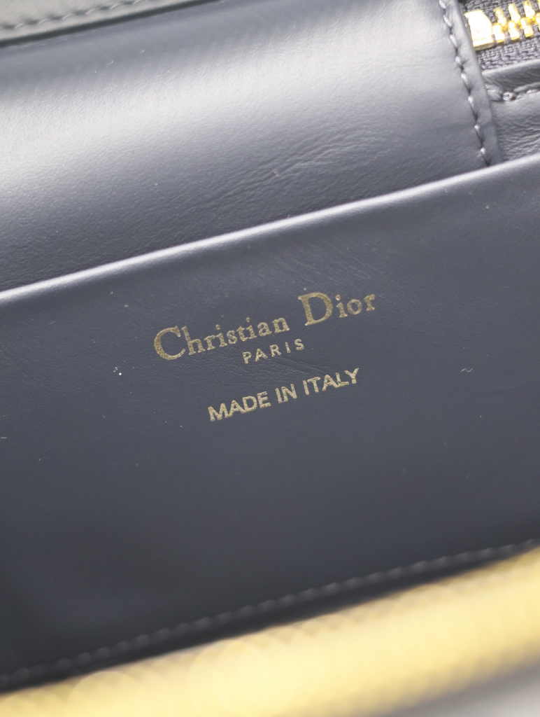 Dior Caro Small Vanity Case S5196 Blue Denim Dior Oblique Jacquard - Default Title - View 9