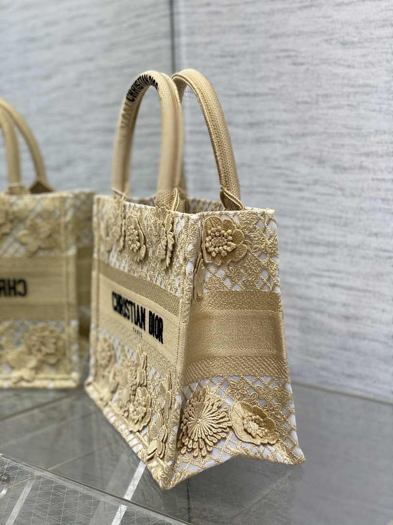 Dior Small Book Tote M1265 Toile de Jouy Embroidery M3533 - Default Title - View 3