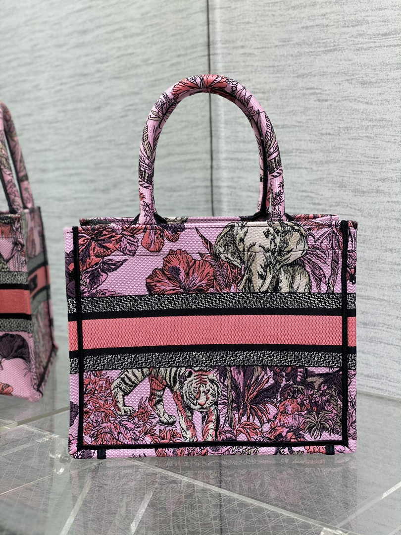 Dior Small Book Tote M1265 Toile de Jouy Embroidery M3510 - Default Title - View 2